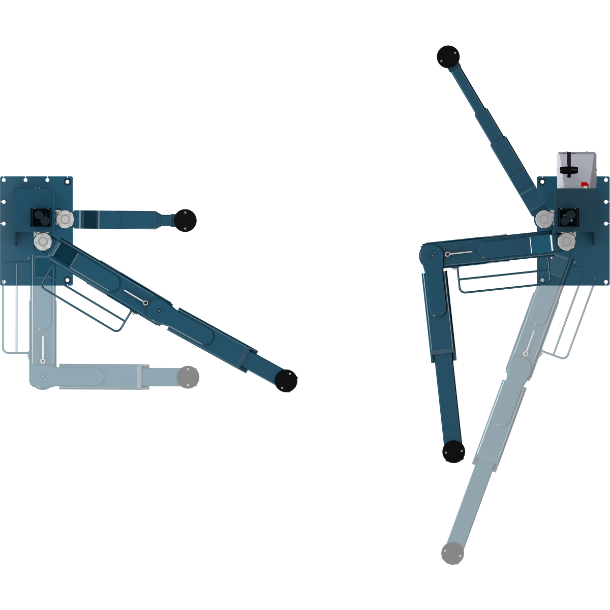 2 post lift HF 3S 3500 OTTO d RAL5001 blue