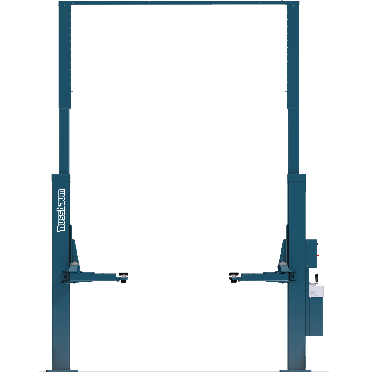 2 post lift HL 2.50 NT DG RAL5001 blue front